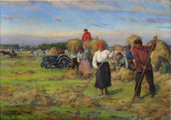Балунин Михаил Абрамович. Уборка сена 